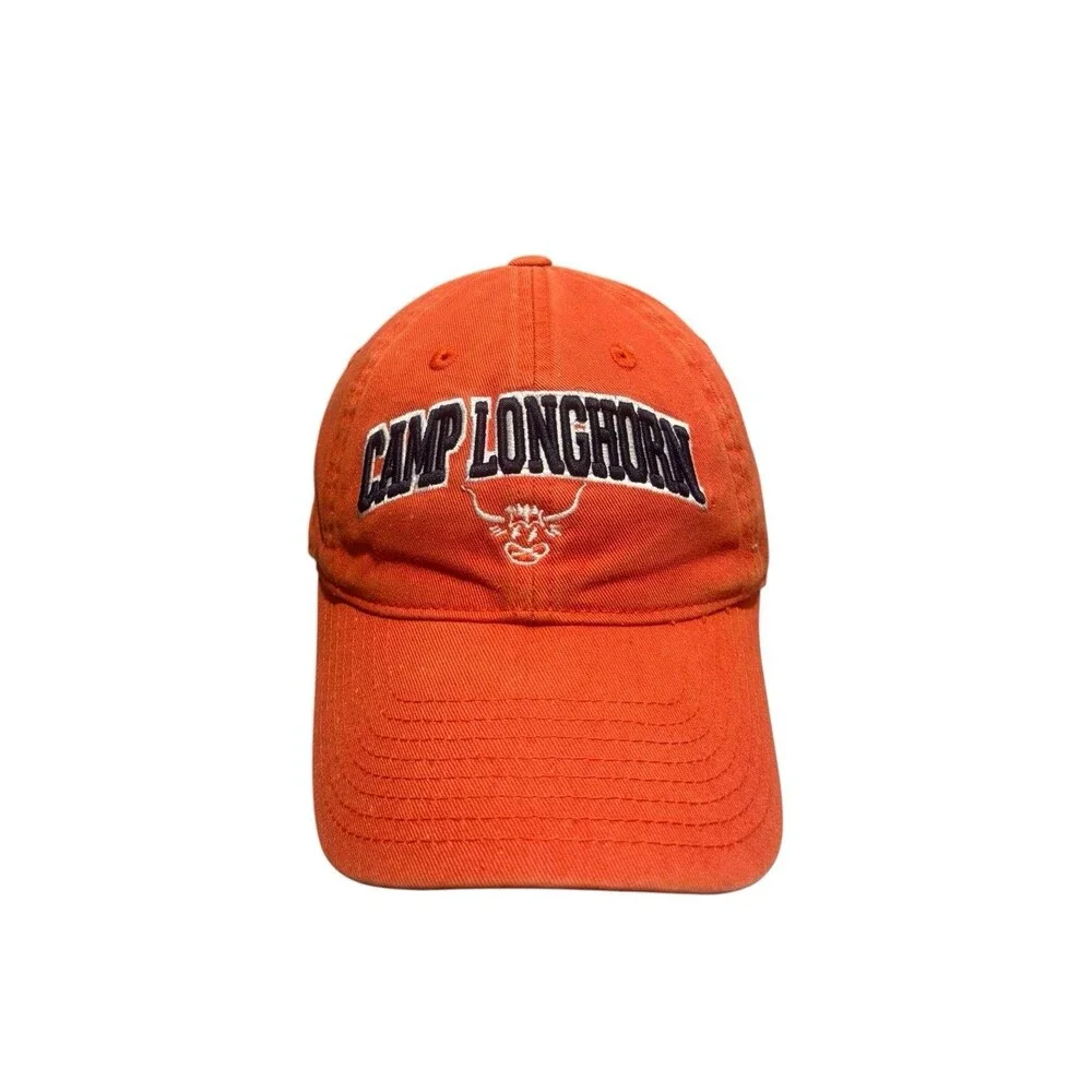 Camp Longhorn ‘Legacy Athletic’ Orange Strap-Back Adjustable OS hat